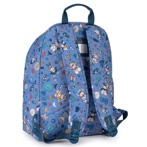 Medium blue Nylon School Playground Backpack