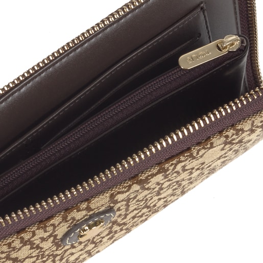 Billetera grande Kaos Mini Jacquard camel