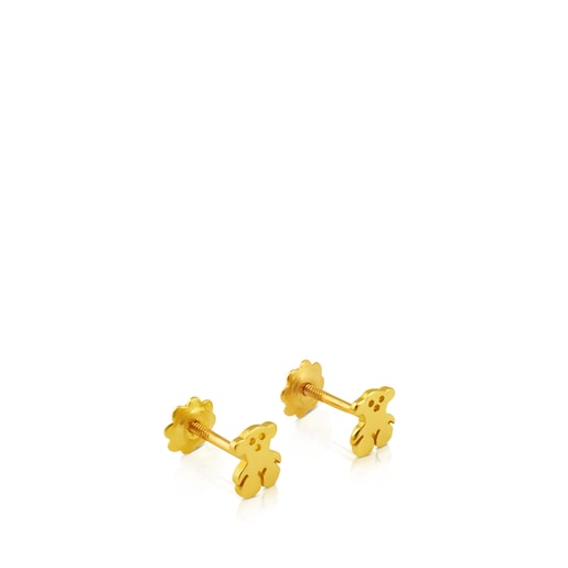 Pendientes de oro motivo oso 0,4cm. Baby TOUS