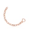 Hold Bracelet - Necklace Set in Rose Silver Vermeil and Leather