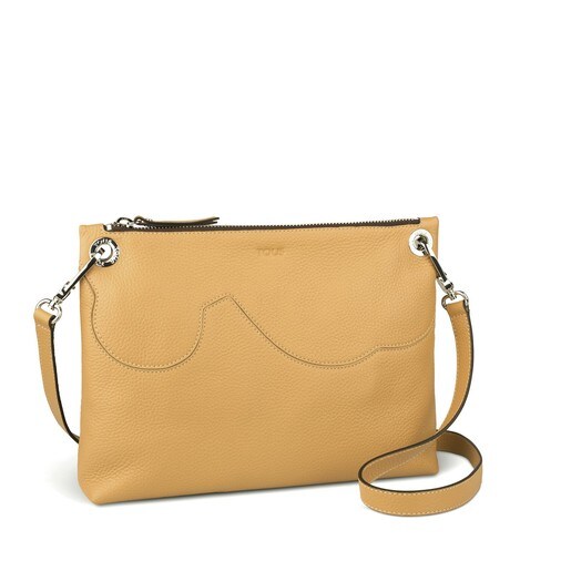 Camel colored Leather Iconica Crossbody bag