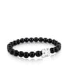 Bracelet Sweet Dolls ourson en Argent et Onyx