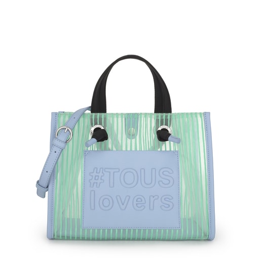 Sac shopping Amaya moyen de couleur menthe