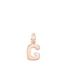 Tous Alphabet G - Zawieszka z różowego srebra Vermeil