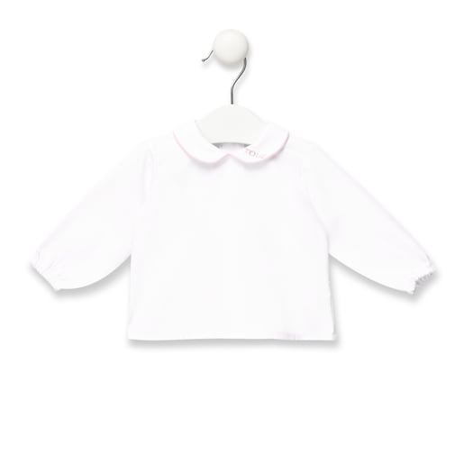 Drip shirt and rompers set in Pink