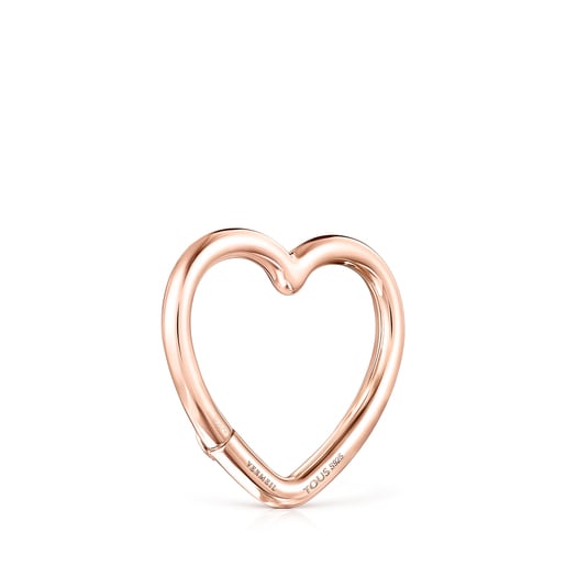 Μεγάλο Δαχτυλίδι-Καρδιά Hold από Ροζ Χρυσό Vermeil
