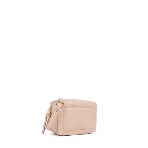 Medium pink Leather Mossaic Crossbody Bag