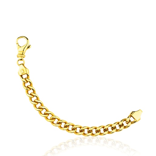 Braçalet amb bany d'or 18 kt sobre plata TOUS Chain