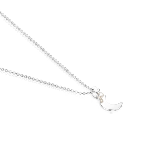 Silver Nocturne Bracelet and Necklace pack with Pearls | TOUS