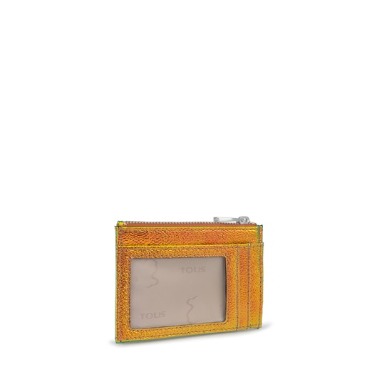 Iridescent Orange Dorp Change Purse-Cardholder