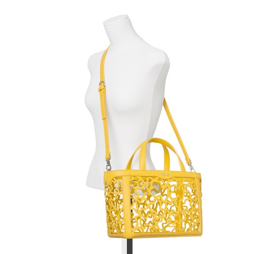 Μικρή τσάντα Kaos Shock σε κίτρινο χρώμα