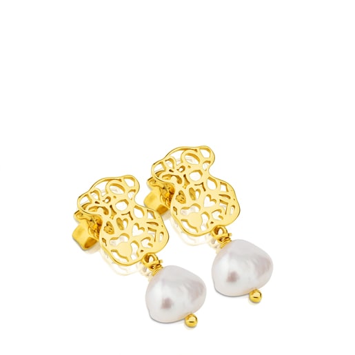 Aros Bliss con baño de oro 18 kt sobre plata