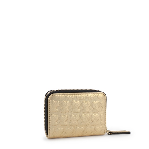 Monedero mediano Sherton oro de piel TOUS