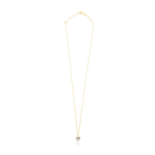 Gold and Mother-of-pearl XXS heart Necklace