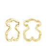 Large Hold Vermeil Bear Earrings