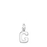 Alphabet letter G pendant in silver