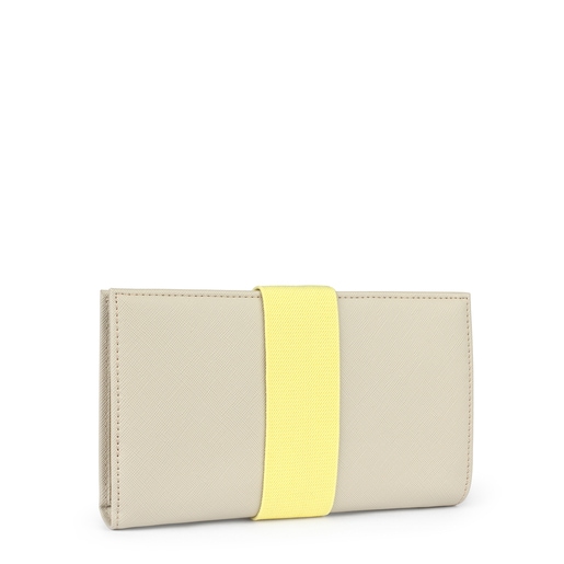 Große New Essence Clutch in Beige