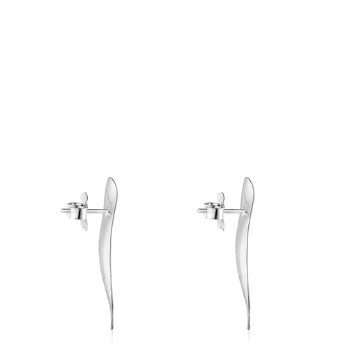 Boucles d’oreilles Nenufar grandes en Argent