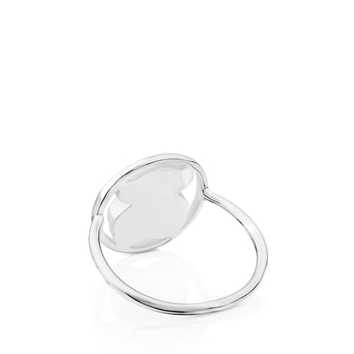 Silver Camille Ring with Rose Quartz
