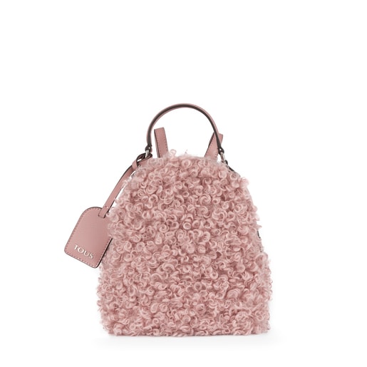 Sac à dos Dulzena Bouclette petit rose antique