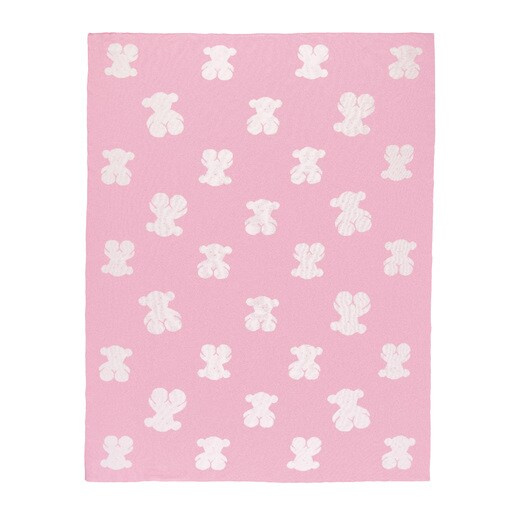 Victoria reversible blanket in pink