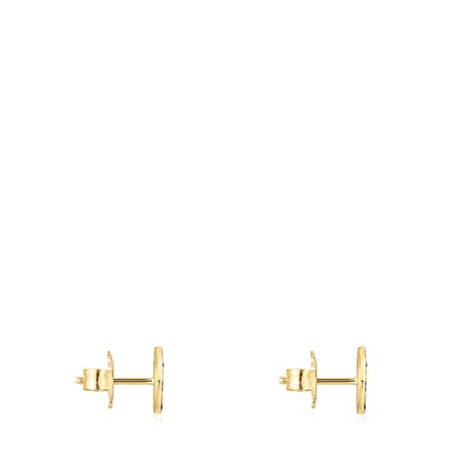 Silver Vermeil TOUS Good Vibes eye Earrings with Spinels
