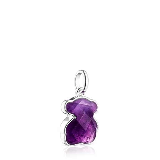 Icon Color pendant in silver and amethyst | TOUS