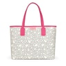 Sac cabas Kaos Mini grand beige et fuchsia avec trousse