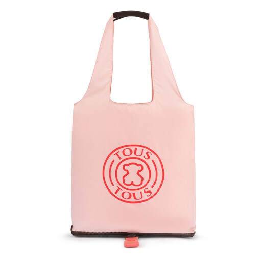 Faltbare Shopping-Tasche Alicya in Bunt-Pink