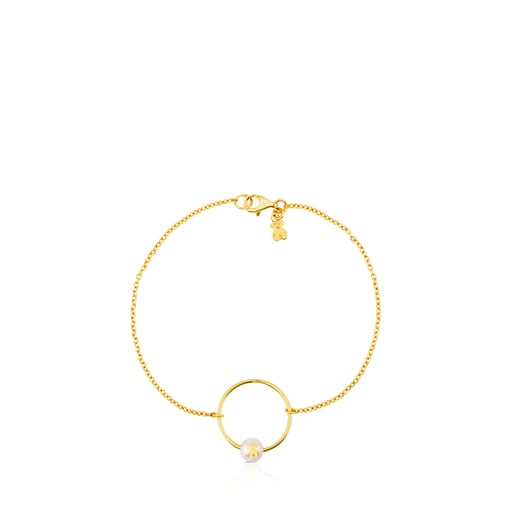 Gold Icon Pearl Bracelet with Pearl