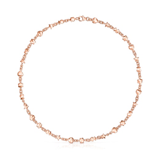 Collana Mini Icons placcata in oro rosa 18kt su argento