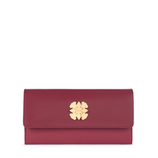 Medium garnet colored Leather Rossie Wallet