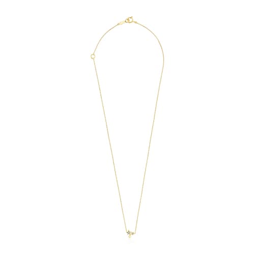 Collana in oro e diamanti con stelle di orsacchiotto