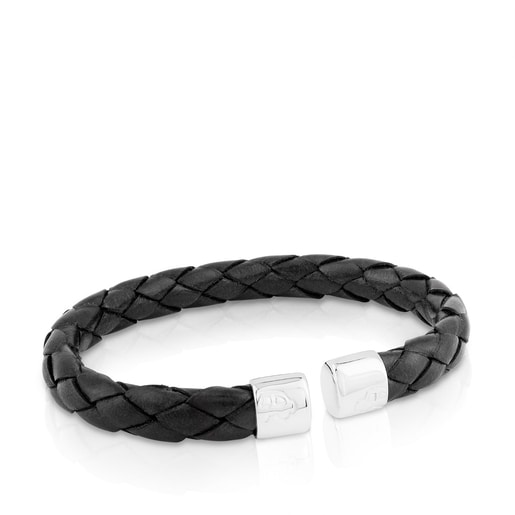 Silver TS Bracelet and leather
