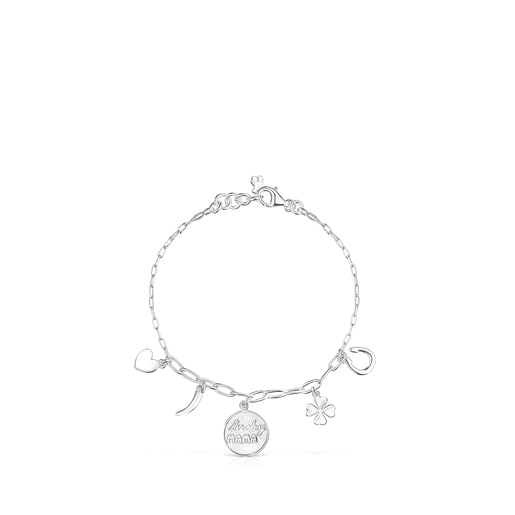 Silver TOUS Good Vibes Mama Bracelet TOUS