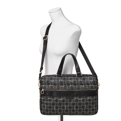 Черный портфель TOUS Logogram