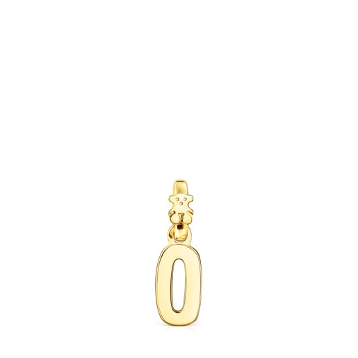Silver Vermeil Numbers number 0 Pendant