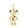 Tous Teddy Bear – Přívěsek ze žlutého stříbra Vermeil s drahokamy