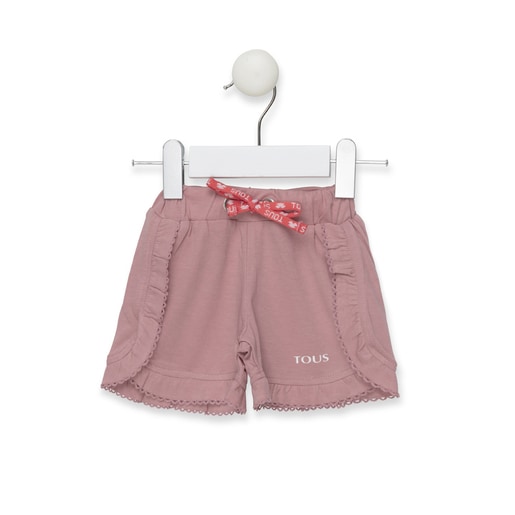 Short de niña Casual rayado Rosa