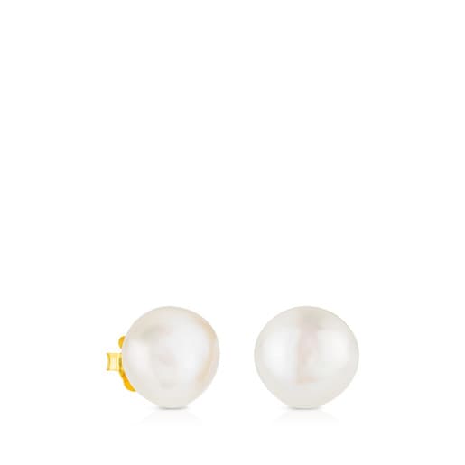Gold TOUS Pearls Earrings - Tous | TOUS