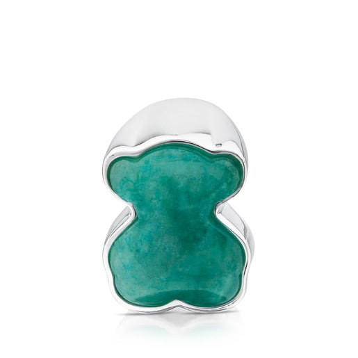 Silver New Color Ring with Amazonite