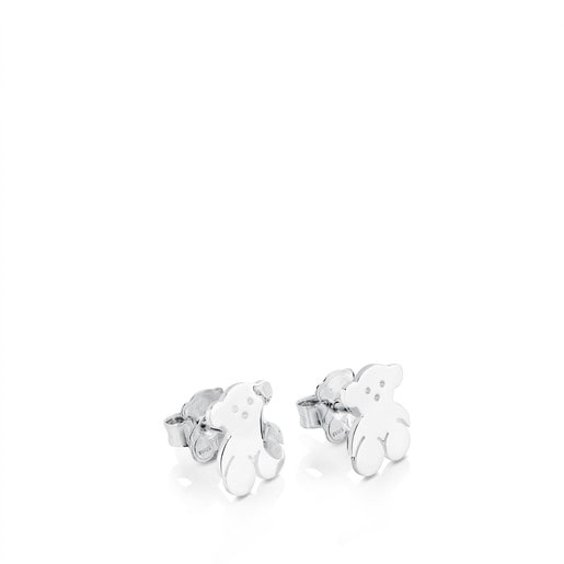 Silver TOUS Bear Earrings 1cm.