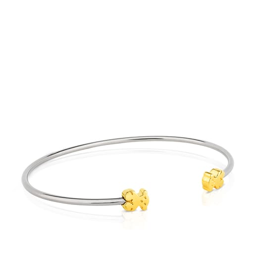 Titanium and Gold Colat Bracelet