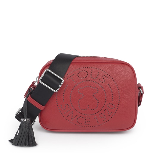 Small red Leather Leissa Crossbody bag