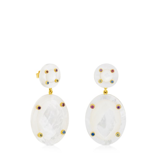 Pendientes nácar tous top