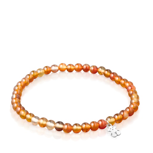 TOUS Good Vibes Mama Bracelets set with Carnelians and Pearls