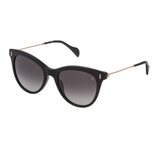 Black Acetate Braided Sunglasses