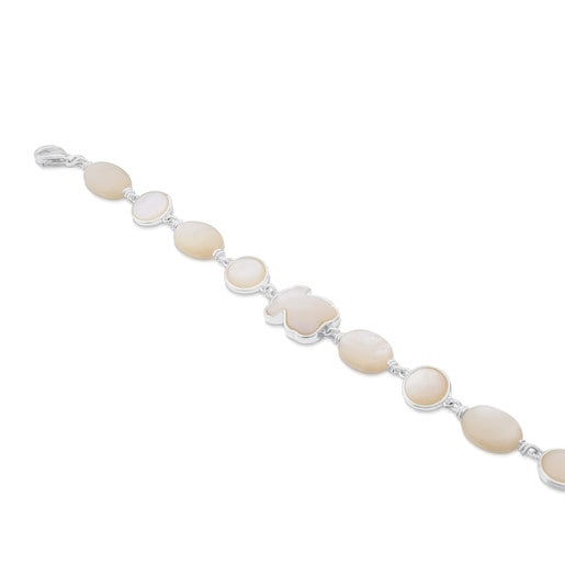 Silver New Color Bracelet with Mother-of-Pearl