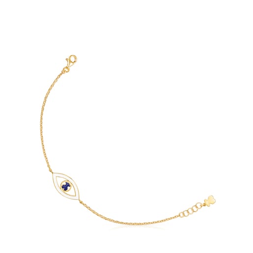 Pulsera TOUS Good Vibes ojo con baño de oro 18 kt sobre plata