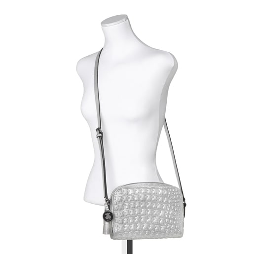 Bolso tous plateado bandolera best sale
